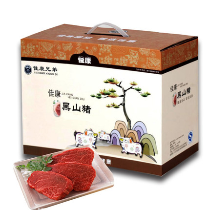 [佳康猪肉]生态黑山猪肉御礼礼盒4100g