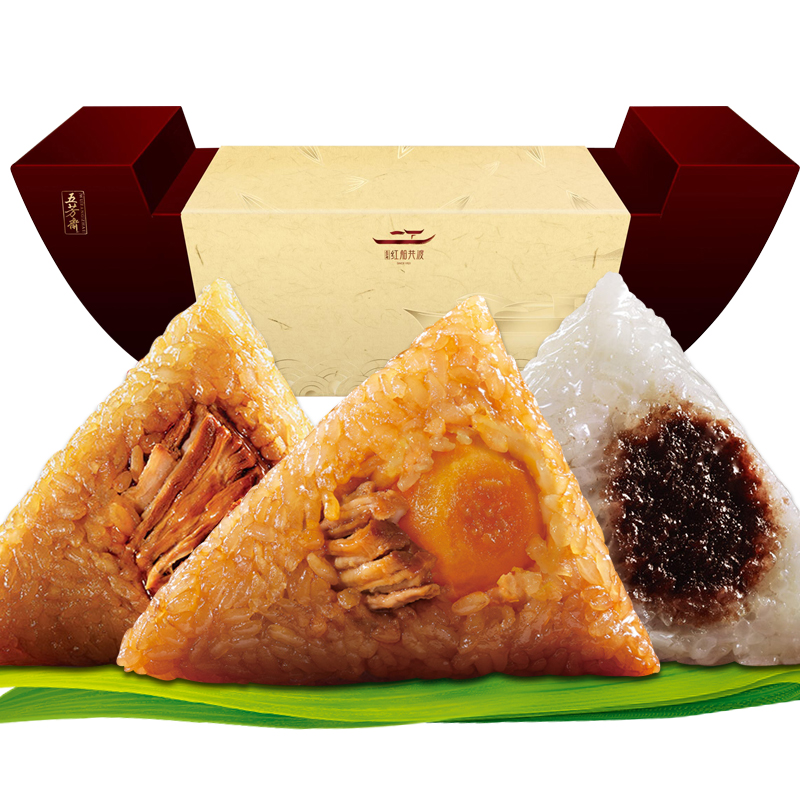 [五芳斋粽子]尊品五芳（红船共渡）粽子礼盒450g