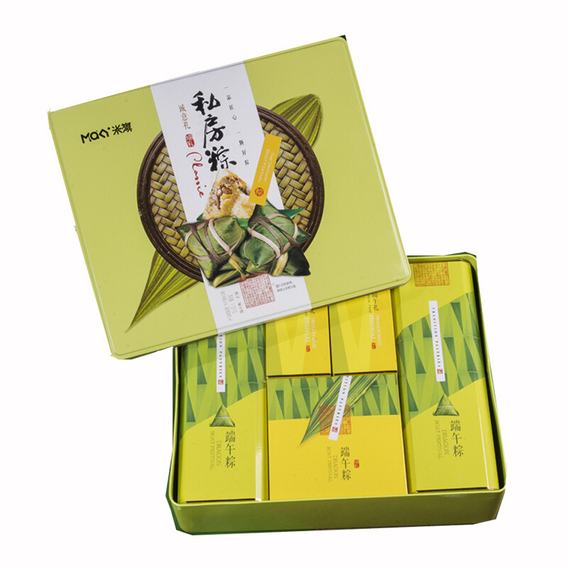 [米旗粽子]诚意礼（铁盒）粽子礼盒1120g