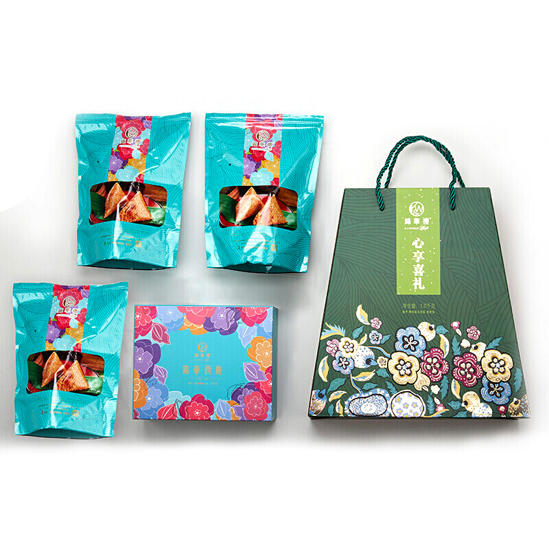 [香港锦华粽子]心享喜礼粽子礼盒1000g