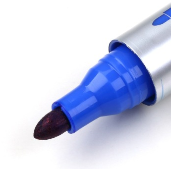 齐心（COMIX）MK802 永久记号笔 12支装 蓝色