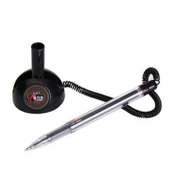 台笔G-977 电话笔 0.5mm柜台笔 电话线中性笔 银行专用柜台笔 黑色单支装
