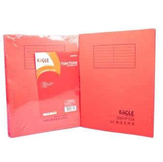 益而高（Eagle）3001P001-20 A4有内插袋纸皮文件夹（20个/包）
