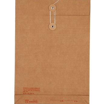 齐心(COMIX)AP-118 本色高档纯木浆牛皮纸档案袋/文件袋/资料袋 A4 30mm 竖式 10个装