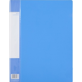 齐心（COMIX）PF40AK 资料册 A4 40袋 蓝色