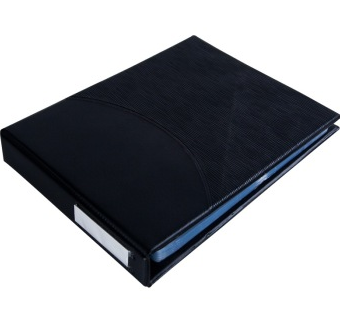 广博（GuangBo） WJ6416 高档商务名片册/名片包/名片夹360袋（黑色）单只装
