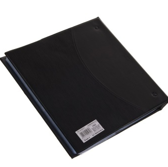 广博（GuangBo） WJ6417 高档商务名片册/名片包/名片夹480袋（黑色）单只装