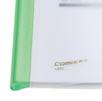齐心（COMIX）A856 报告夹/文件夹 A4抽杆式 蓝/红/绿/黄/黑配色 5个装