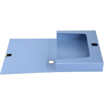 齐心（COMIX）HC-75-10 加厚型PP档案盒/资料盒 特惠装A4 75mm 10个装 蓝色