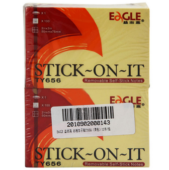 益而高（EAGLE） 标准告示贴TY656（黄色）12本/包