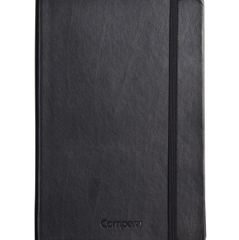 齐心（COMIX）C8001 Compera 皮面笔记本/记事本 154页B5黑