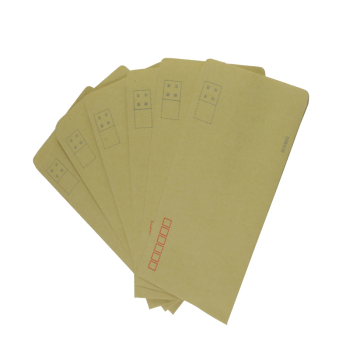 风彩 牛皮纸信封20个装纯木浆牛皮信封 邮局专用信封 6号信封