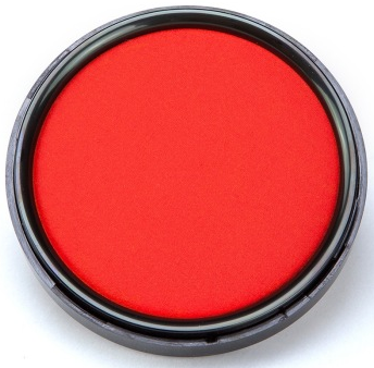 齐心（COMIX）B3748 秒干印台/印泥 大号(Ф80mm)红色