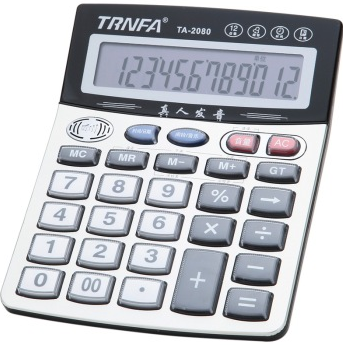 信发（TRNFA) TA-2080 12位数语音计算器