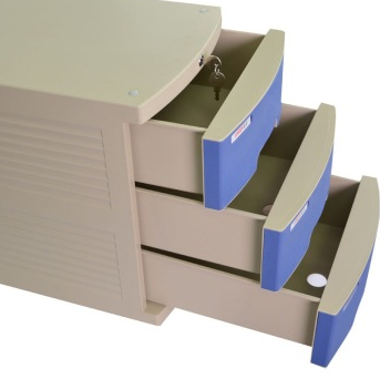 远生（USign） US-1K 三层带锁文件柜 颜色中蓝