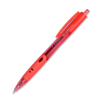 STAEDTLER施德楼LUNA 按动式4色圆珠笔原子笔 多色单支4271 红色 0.7mm