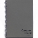 齐心（COMIX）CPB5801 Compera 双螺旋PP面本/记事本B5 80页 透灰