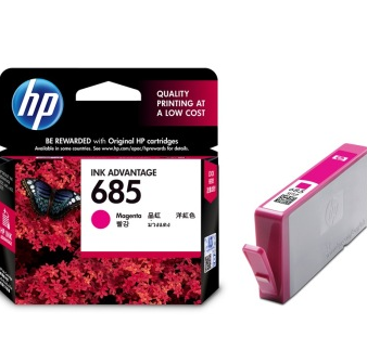 惠普(HP) CZ121AA 685 黑彩墨盒套装 （含1支黑色+3支彩色，购买时彩色显示为附件）