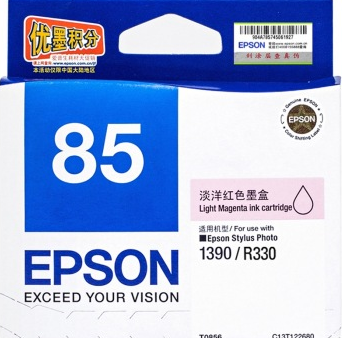 爱普生（Epson）T0856(T1226) 淡洋红色墨盒 C13T122680（适用PHOTO 1390 R330)
