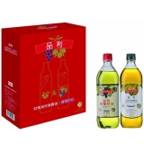 [品利橄榄油]葡萄籽油特级初榨橄榄油礼盒1L×2