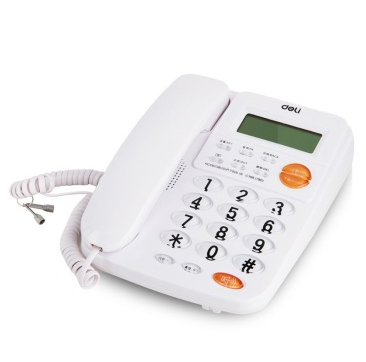 得力（deli） 780 来电显示办公家用电话机/固定电话/座机 水晶按键
