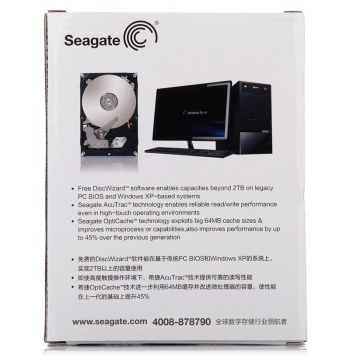 希捷（Seagate） 3TB ST3000DM001 7200转64M SATA 6Gb/秒 台式机硬盘 