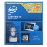 英特尔（Intel） 酷睿i5-4590 22纳米 Haswell全新架构盒装CPU （LGA...